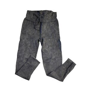 Victoria's Secret Pink Seamless Waffle Jogger Leggings Gray Mineral Wash Large